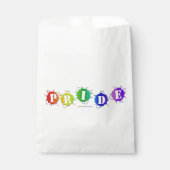 SlipperyJoe's regenbogenfarbenes Stolz-Zeichen dor Geschenktütchen (Vorderseite)