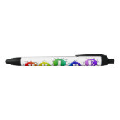 SlipperyJoe's regenbogenfarbenes Stolz-Zeichen dor Kugelschreiber (Oberseite)