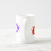 SlipperyJoe's regenbogenfarbenes Stolz-Zeichen dor Porzellantasse (Rückseite)