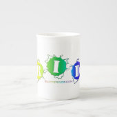 SlipperyJoe's regenbogenfarbenes Stolz-Zeichen dor Porzellantasse (Vorderseite)