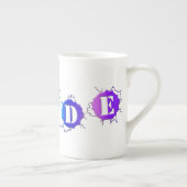 SlipperyJoe's regenbogenfarbenes Stolz-Zeichen dor Porzellantasse (Rechts)