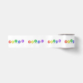 SlipperyJoe's regenbogenfarbenes Stolz-Zeichen dor Satinband (Vorderseite)