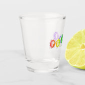 SlipperyJoe's regenbogenfarbenes Stolz-Zeichen dor Schnapsglas (Links)