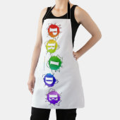 SlipperyJoe's regenbogenfarbenes Stolz-Zeichen dor Schürze (InSitu)