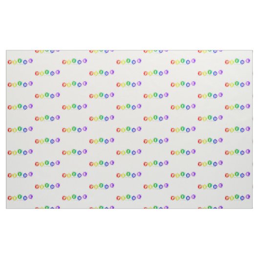 SlipperyJoe's regenbogenfarbenes Stolz-Zeichen dor Stoff (Yard (91,4 cm))