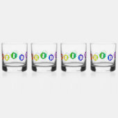SlipperyJoe's regenbogenfarbenes Stolz-Zeichen dor Whiskyglas (Hinten)