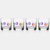 SlipperyJoe's regenbogenfarbenes Stolz-Zeichen dor Whiskyglas (Links)
