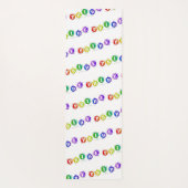 SlipperyJoe's regenbogenfarbenes Stolz-Zeichen dor Yogamatte (Rückseite)