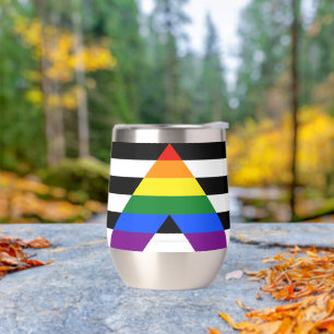 SlipperyJoes Regenbogenflagge für gerade Verbündet
