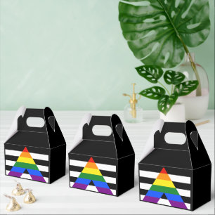 SlipperyJoes Regenbogenflagge für gerade Verbündet Geschenkschachtel