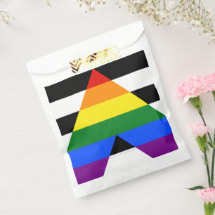 SlipperyJoes Regenbogenflagge für gerade Verbündet Geschenktütchen