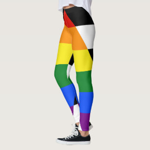 SlipperyJoes Regenbogenflagge für gerade Verbündet Leggings