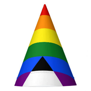 SlipperyJoes Regenbogenflagge für gerade Verbündet Partyhütchen