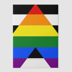 SlipperyJoes Regenbogenflagge für gerade Verbündet Pergament Einladungen