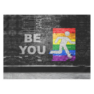 SlipperyJoes Regenbogenstolz-Farben-Panel Stadtbil Tischdecke