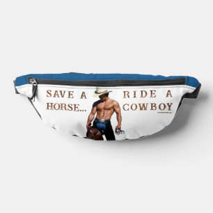 SlipperyJoe's rette Pferd reite Strohhut Cowboyhut Bauchtasche