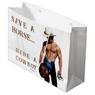 SlipperyJoe's rette Pferd reite Strohhut Cowboyhut Große Geschenktüte