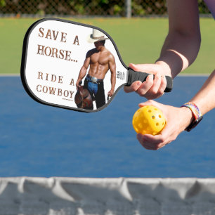 SlipperyJoe's rette Pferd reite Strohhut Cowboyhut Pickleball Schläger
