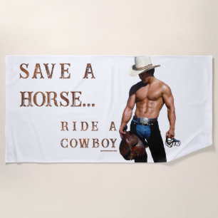 SlipperyJoe's rette Pferd Reitstroh Cowboyhut Mus Strandtuch