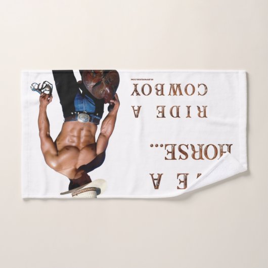 SlipperyJoe's rettend Pferderückfahrt Strohhut Badhandtuch Set (Handtuch)