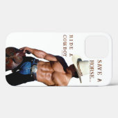 SlipperyJoe's rettend Pferderückfahrt Strohhut Case-Mate iPhone Hülle (Rückseite (Horizontal))