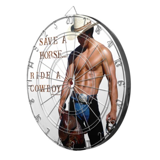 SlipperyJoe's rettend Pferderückfahrt Strohhut Dartscheibe (Vorderseite rechts)