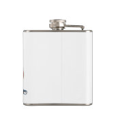 SlipperyJoe's rettend Pferderückfahrt Strohhut Flachmann (Rückseite)