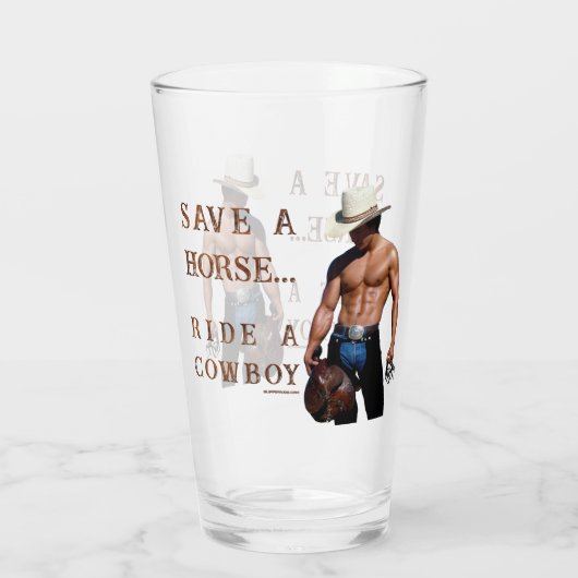 SlipperyJoe's rettend Pferderückfahrt Strohhut Glas (Rückseite)