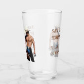 SlipperyJoe's rettend Pferderückfahrt Strohhut Glas (Rechts)