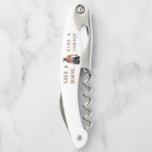 SlipperyJoe's rettend Pferderückfahrt Strohhut Kellnermesser (Rückseite)