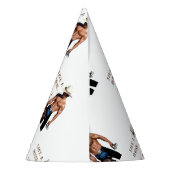 SlipperyJoe's rettend Pferderückfahrt Strohhut Partyhütchen (Rückseite)