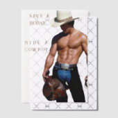 SlipperyJoe's rettend Pferderückfahrt Strohhut Pergament Einladungen (Versetzt (Einladung))