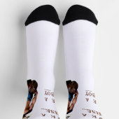 SlipperyJoe's rettend Pferderückfahrt Strohhut Socken (Oben)