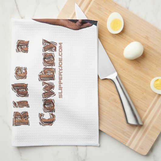 SlipperyJoe's Rettet ein Pferd reiten Ein Cowboy m Geschirrtuch (Viertel Falte)