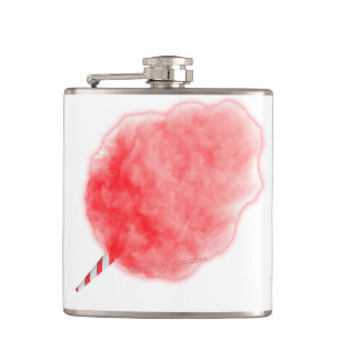 SlipperyJoe's rosa Cotton Candy Karneval Zucker Fo Flachmann