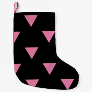 SlipperyJoe's rosa Dreiecksflagge hellrosa Symbol Kleiner Weihnachtsstrumpf