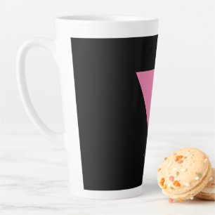 SlipperyJoe's rosa Dreiecksflagge hellrosa Symbol Milchtasse