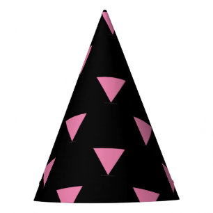 SlipperyJoe's rosa Dreiecksflagge hellrosa Symbol Partyhütchen