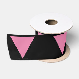 SlipperyJoe's rosa Dreiecksflagge hellrosa Symbol Satinband