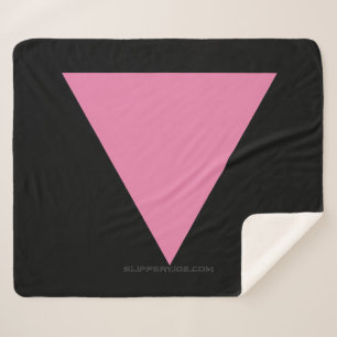 SlipperyJoe's rosa Dreiecksflagge hellrosa Symbol Sherpadecke