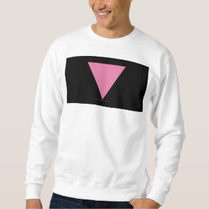 SlipperyJoe's rosa Dreiecksflagge hellrosa Symbol Sweatshirt