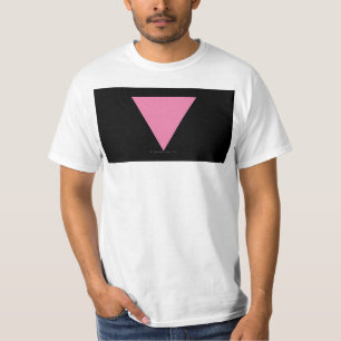 SlipperyJoe's rosa Dreiecksflagge hellrosa Symbol T-Shirt