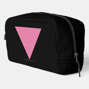 SlipperyJoe's rosa Dreiecksflagge hellrosa Symbol Waschbeutel