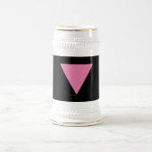 SlipperyJoe's rosa Triangle-Symbol in rosa Bierglas (Mittel)