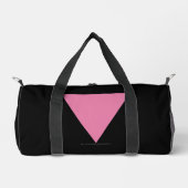 SlipperyJoe's rosa Triangle-Symbol in rosa Duffle Bag (Vorderseite)