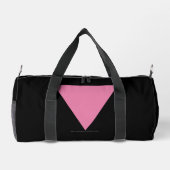 SlipperyJoe's rosa Triangle-Symbol in rosa Duffle Bag (Rückseite)