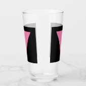 SlipperyJoe's rosa Triangle-Symbol in rosa Glas (Links)