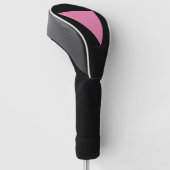 SlipperyJoe's rosa Triangle-Symbol in rosa Golf Headcover (angewinkelt)