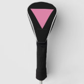 SlipperyJoe's rosa Triangle-Symbol in rosa Golf Headcover (Vorderseite)