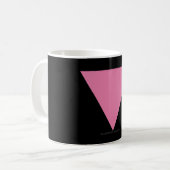 SlipperyJoe's rosa Triangle-Symbol in rosa Kaffeetasse (Vorderseite Links)